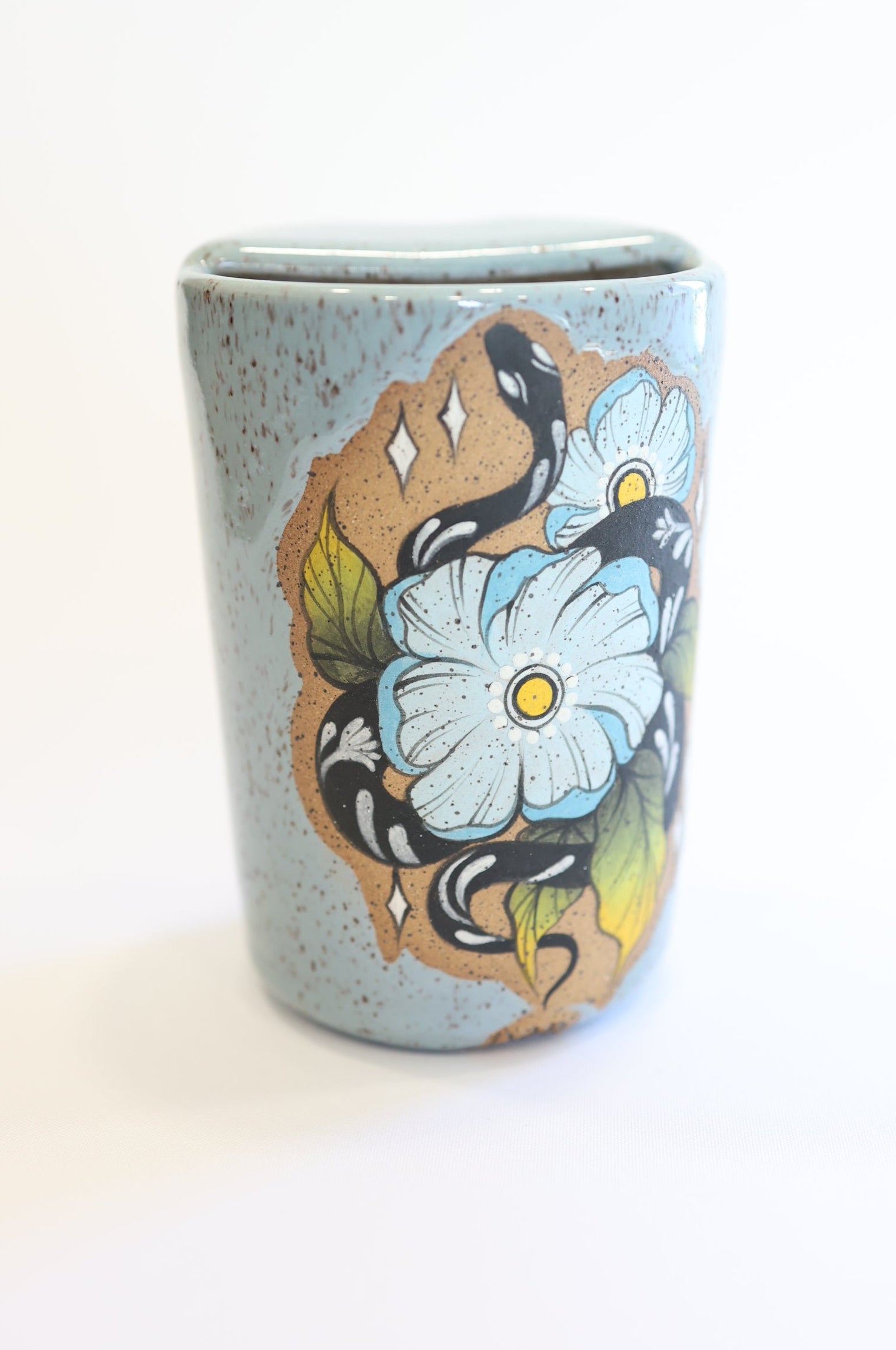 Floral Snake Travel Mug