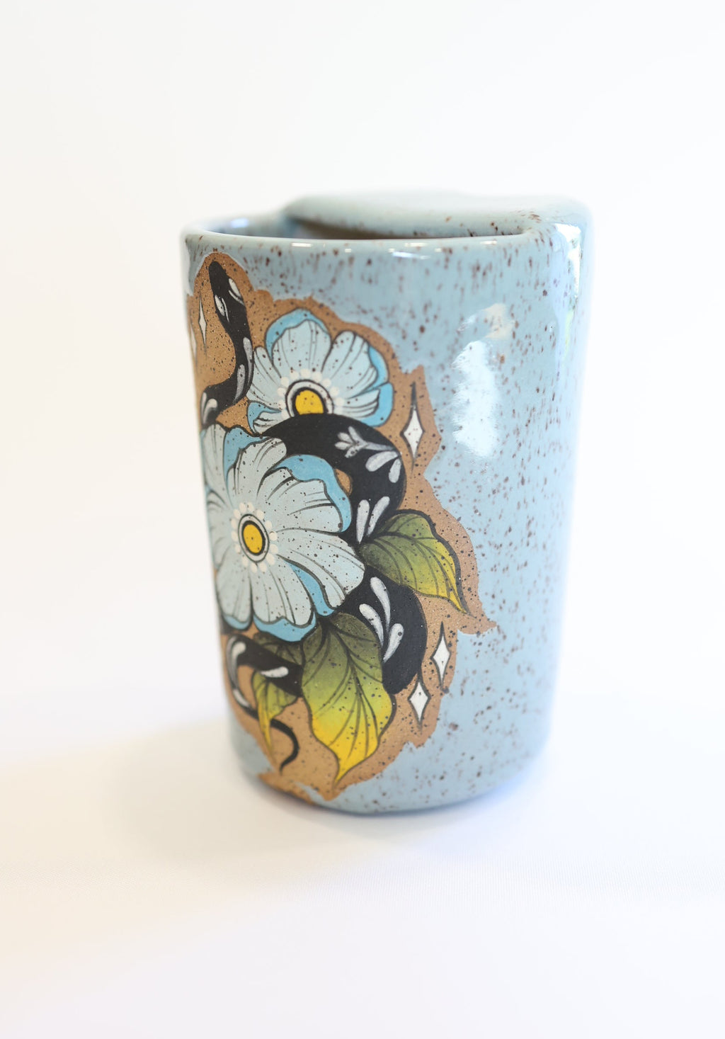 Floral Snake Travel Mug
