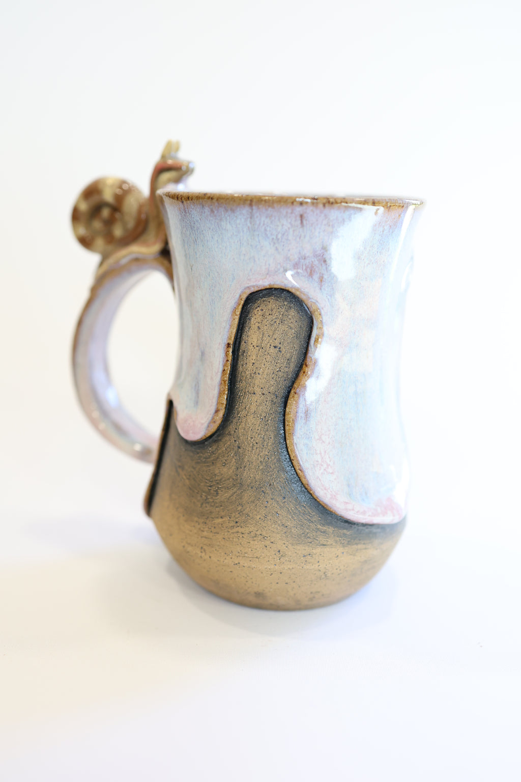 pink/lavender Snail Mug