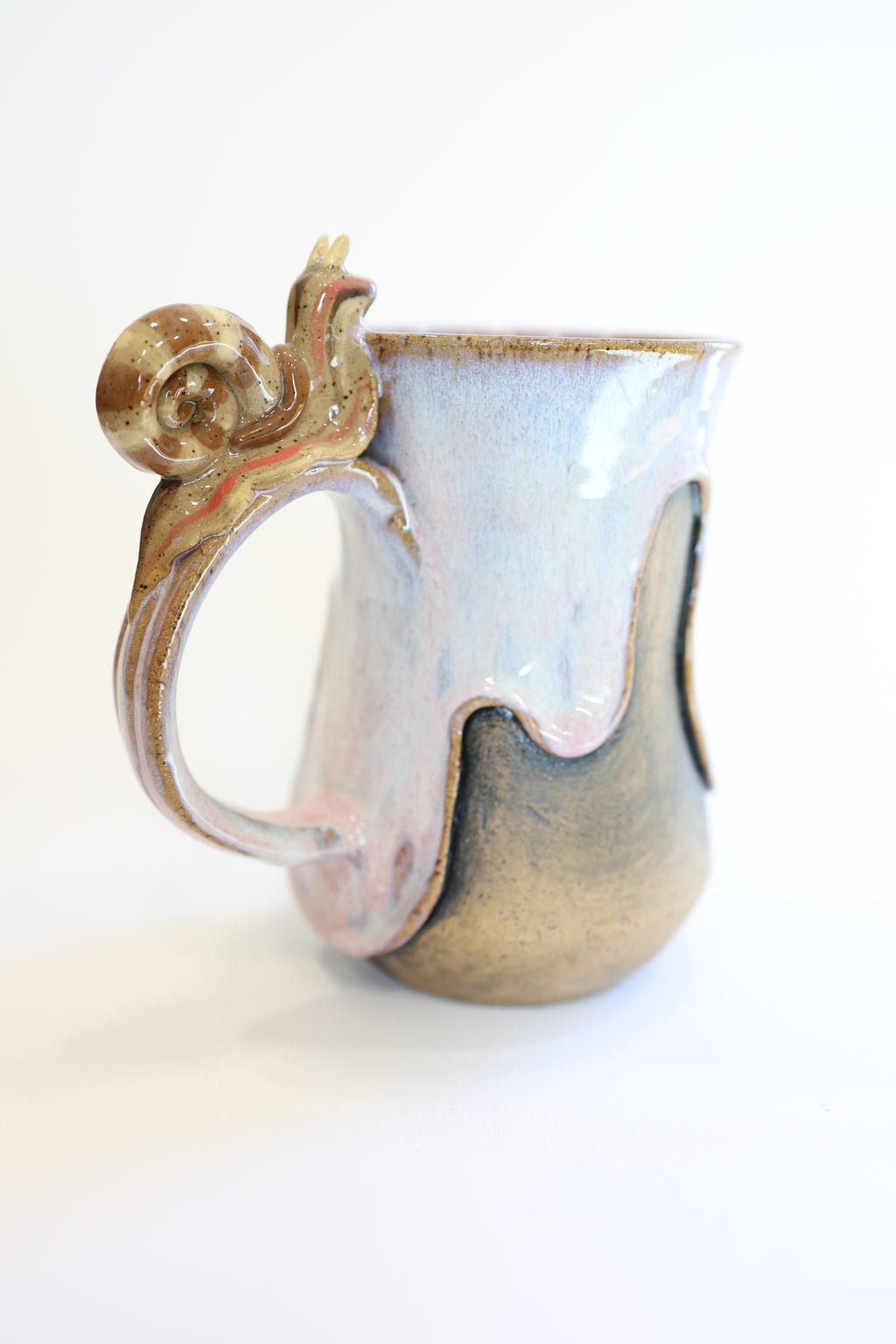 pink/lavender Snail Mug