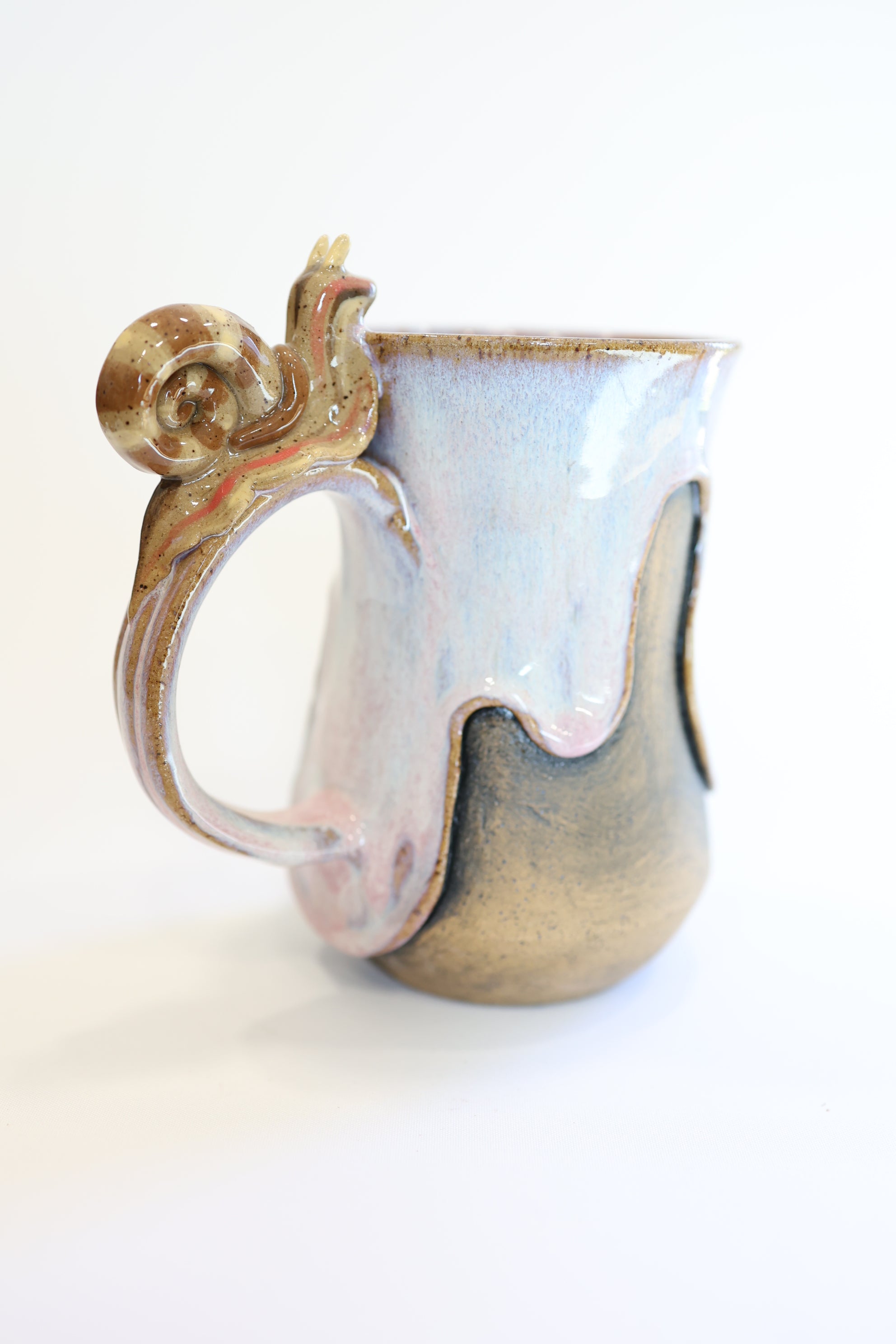 pink/lavender Snail Mug