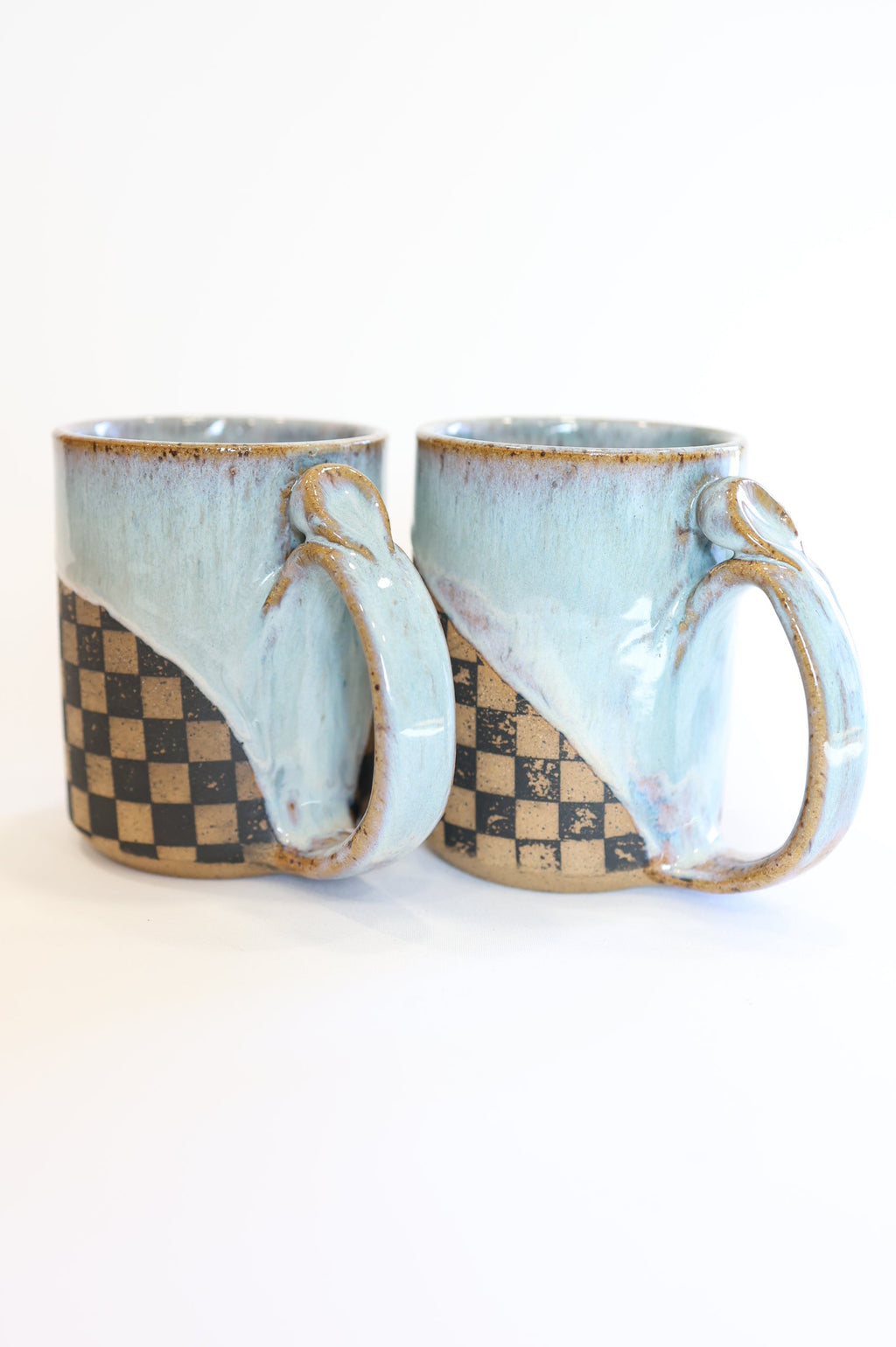 Blue Checkered Mug