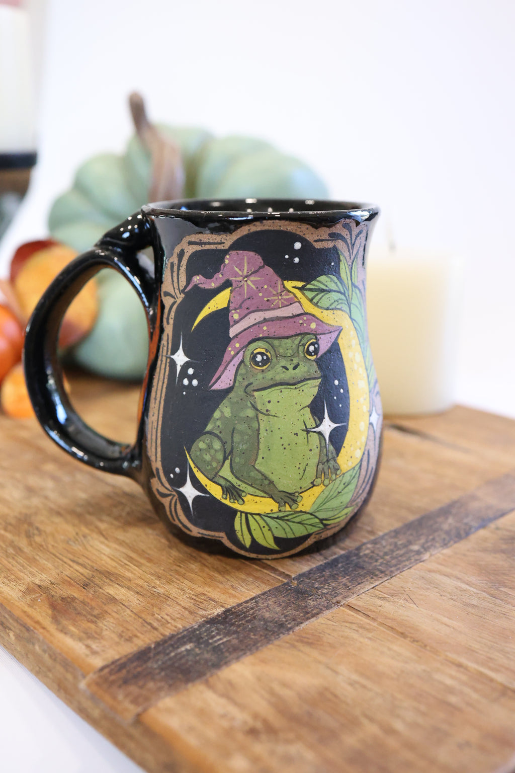 Wizard Frog with Crescent Moon